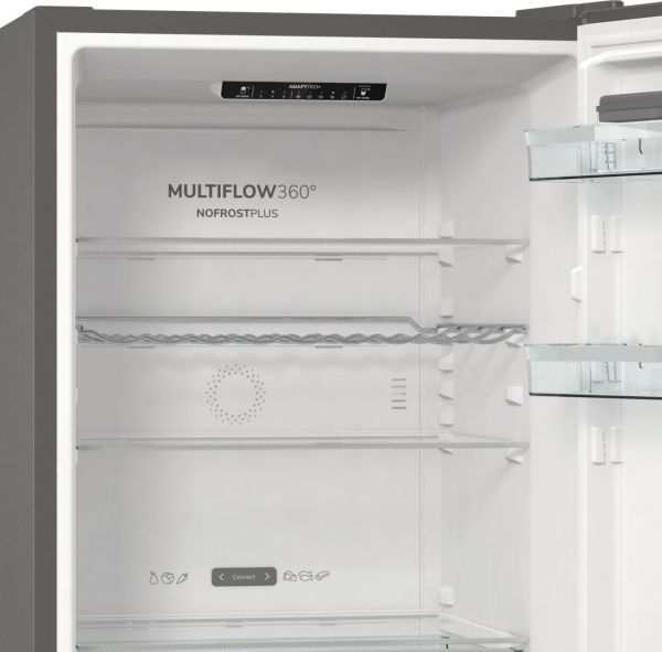 Gorenje NRC619BSXL4 - Kühl- / Gefrierkombination - Silber