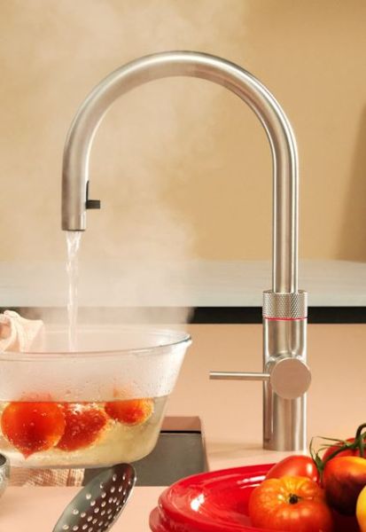 Quooker Set Flex Round Voll-Edelstahl FXRSST - PRO3 - CUBE