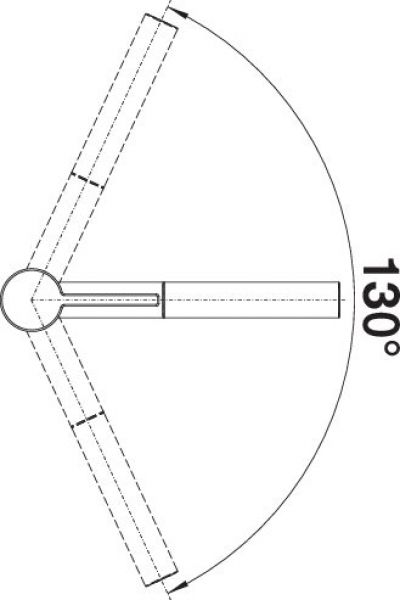 BLANCO LINEE-S softweiß/chrom 526957