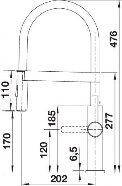 BLANCO SONEA-S Flexo Edelstahl gebürstet 526616
