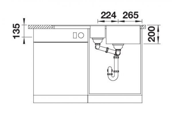 BLANCO ADIRA 6 S-F anthrazit 527610