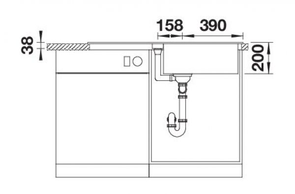 BLANCO ADIRA XL 6 S cafe 527624