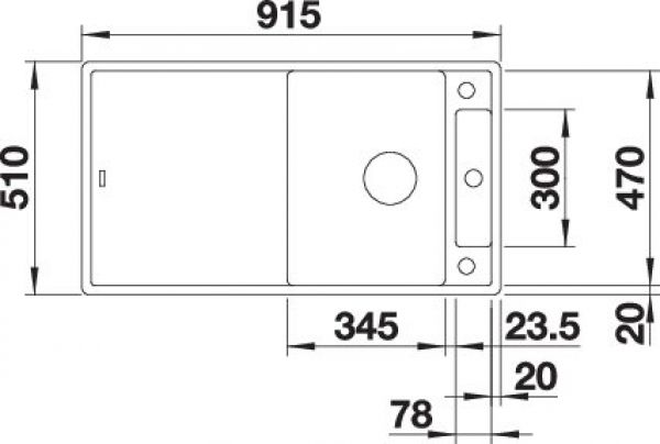 BLANCO AXIA III 5 S softweiß 527040