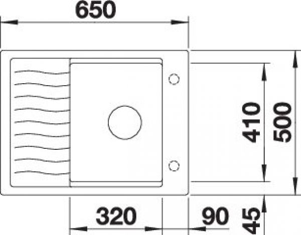 BLANCO ELON 45 S softweiß 527068
