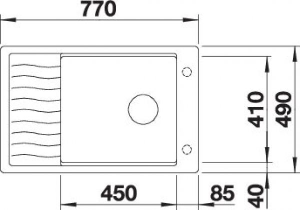 BLANCO ELON XL 6 S-F vulkangrau 527254