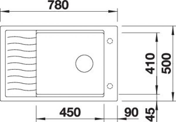 BLANCO ELON XL 6 S softweiß 527070