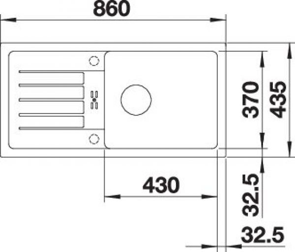 BLANCO FAVUM XL 6 S vulkangrau 527267