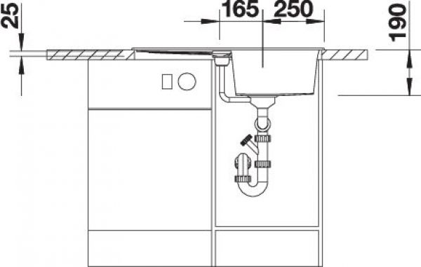BLANCO METRA 45 S softweiß 527105