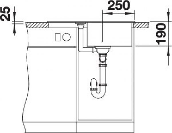 BLANCO METRA 45 S Compact softweiß 527102