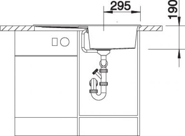 BLANCO METRA 5 S vulkangrau 527292