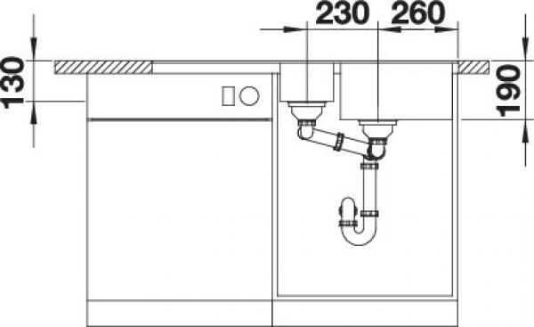 BLANCO METRA 6 S-F softweiß 527118