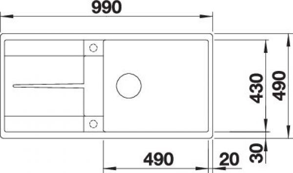 BLANCO METRA XL 6 S-F softweiß 527125