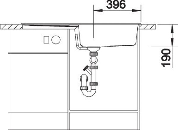 BLANCO METRA XL 6 S vulkangrau 527306