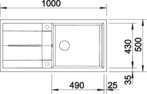 BLANCO METRA XL 6 S vulkangrau 527306