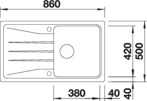 BLANCO SONA 5 S softweiß 527151