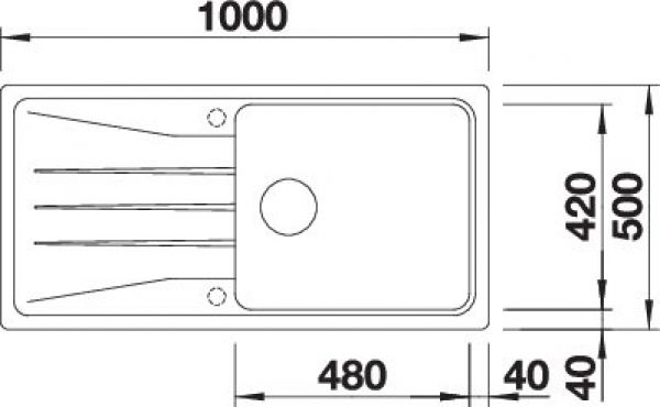 BLANCO SONA XL 6 S vulkangrau 527341