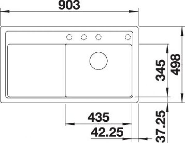 BLANCO ZENAR 5 S-F vulkangrau 527366