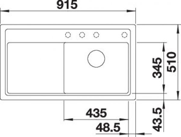 BLANCO ZENAR 5 S vulkangrau 527365