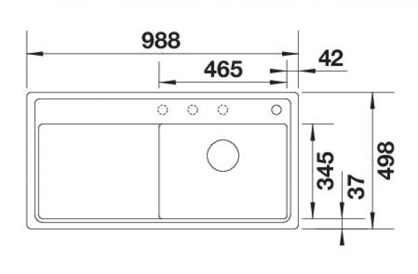 BLANCO ZENAR XL 6 S-F felsgrau 523903