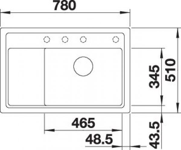 BLANCO ZENAR XL 6 S Compact schwarz 526052