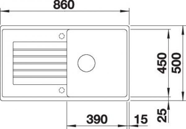 BLANCO ZIA 5 S softweiß 527203