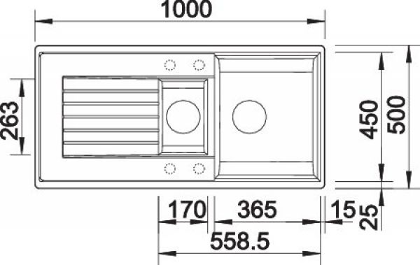 BLANCO ZIA 6 S vulkangrau 527389