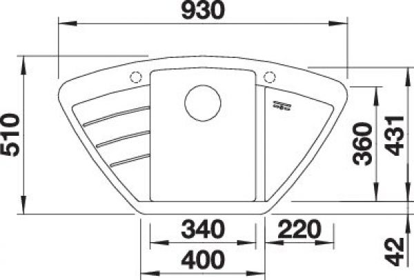 BLANCO ZIA 9 E vulkangrau 527394