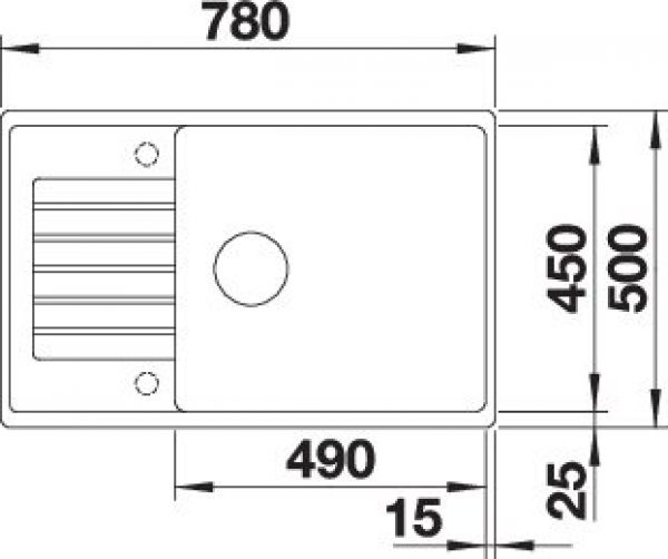 BLANCO ZIA XL 6 S Compact vulkangrau 527396