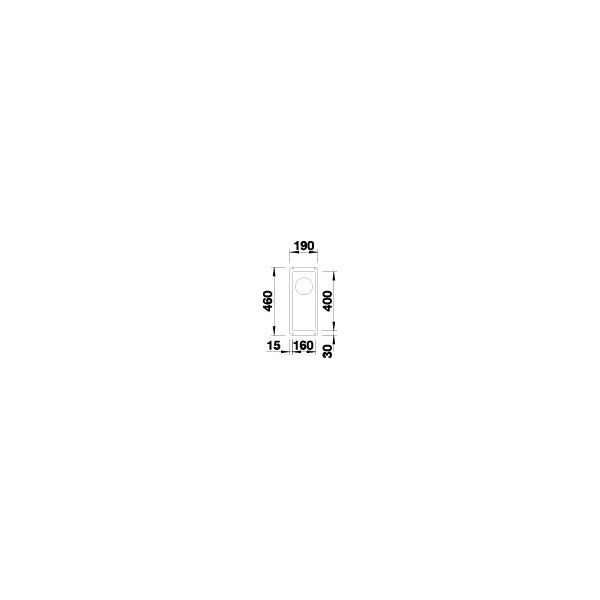 BLANCO SUBLINE 160-U  anthrazit