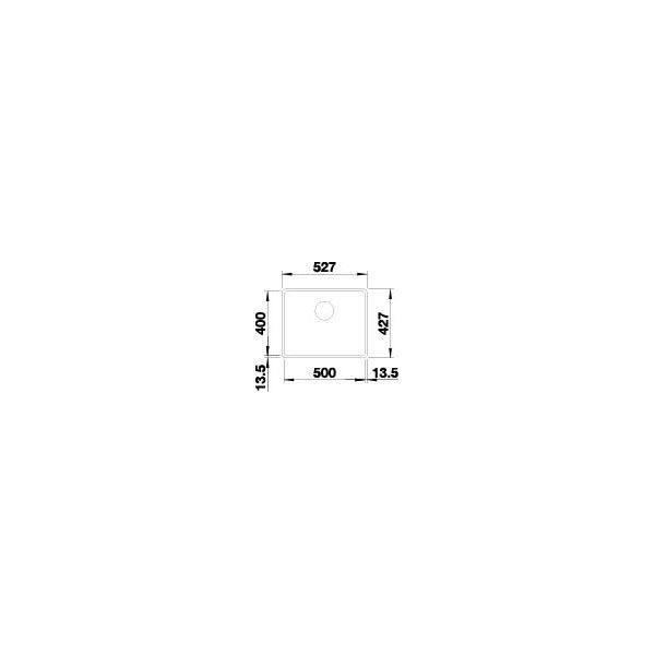 BLANCO SUBLINE 500-F  anthrazit